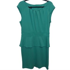 Spense Teal Peplum Dress Size 12 ✨